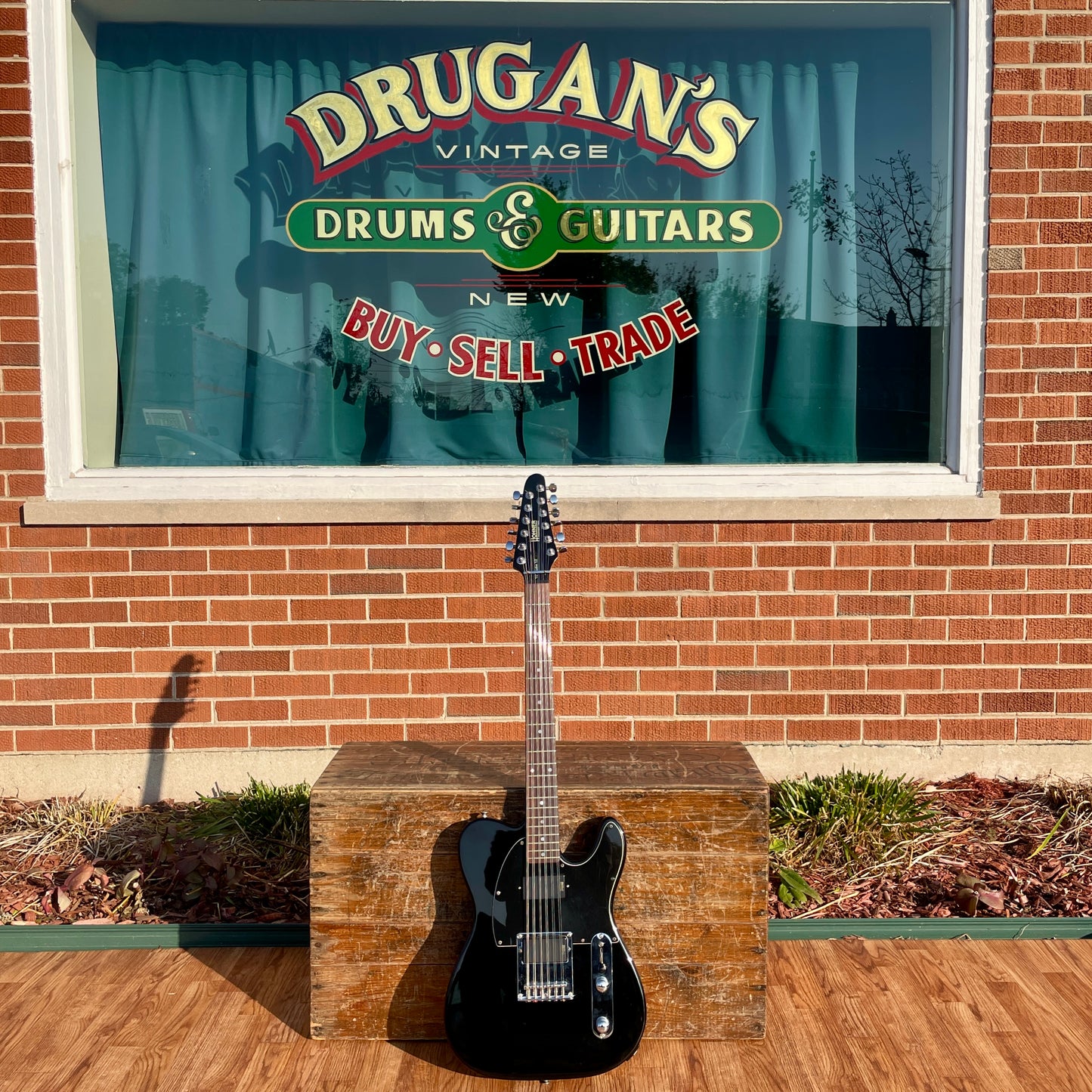 Hohner TE Custom XII 12-String Telecaster Style Electric Guitar Black