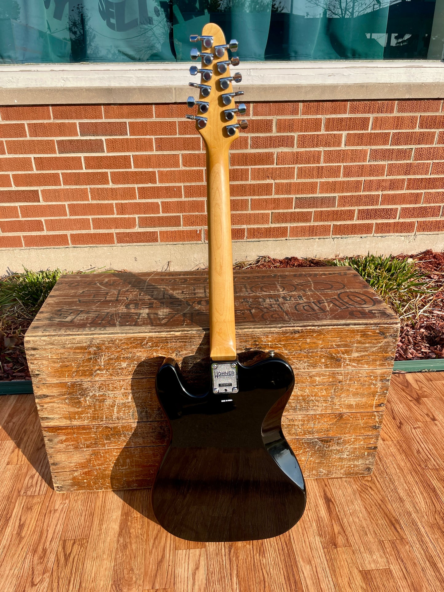 Hohner TE Custom XII 12-String Telecaster Style Electric Guitar Black