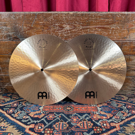 14" Meinl Pure Alloy Medium Hi-Hat Cymbal Pair 1008g/1140g *Video Demo*