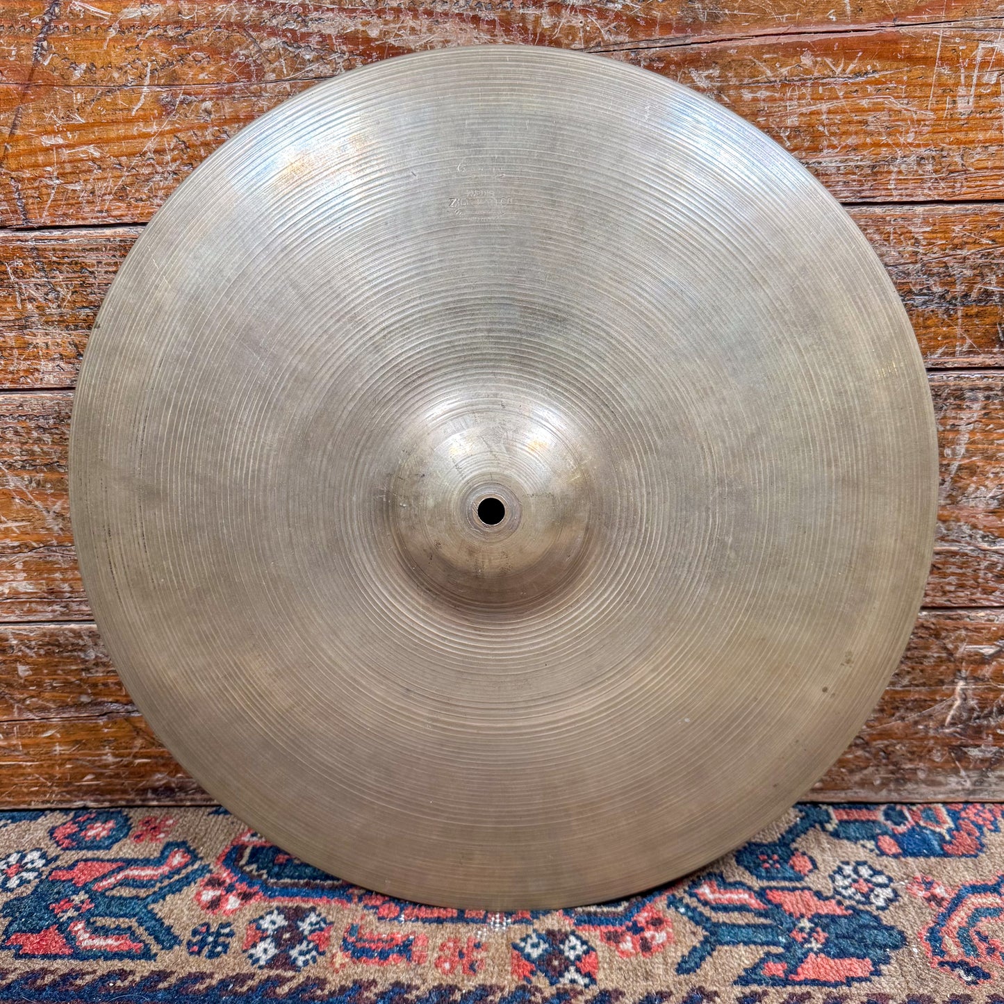 15" Zildjian A 1940s-1950s Trans Stamp Hi-Hat Cymbal Pair 1374g/1430g *Video Demo*