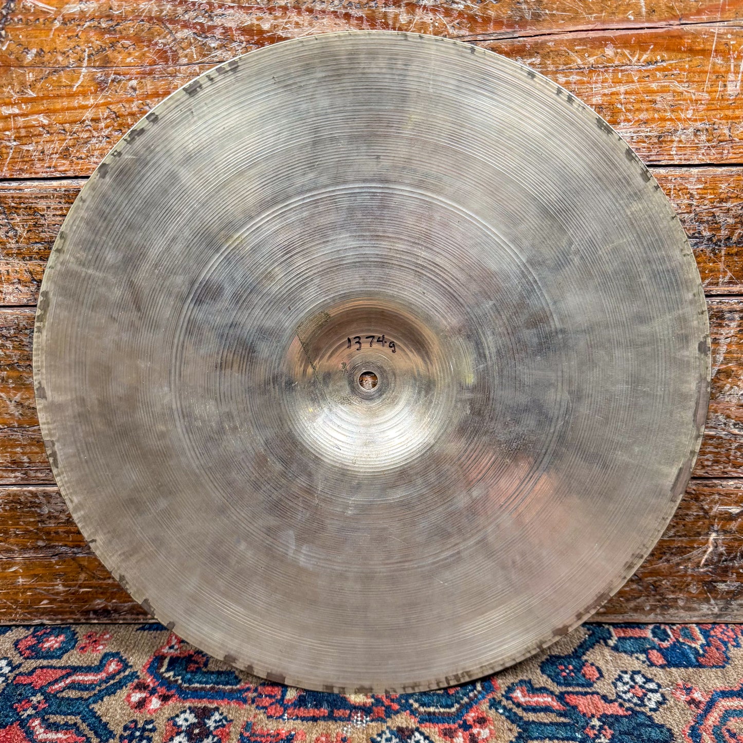 15" Zildjian A 1940s-1950s Trans Stamp Hi-Hat Cymbal Pair 1374g/1430g *Video Demo*