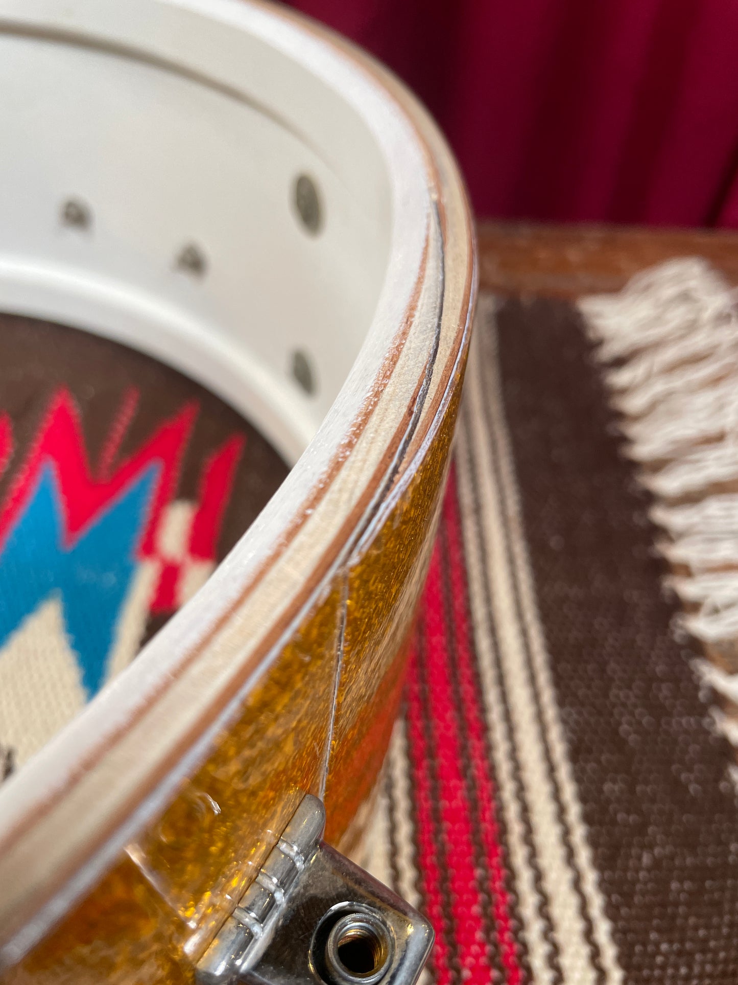 1963 Ludwig 5x14 Pioneer No. 491 Snare Drum Gold Sparkle