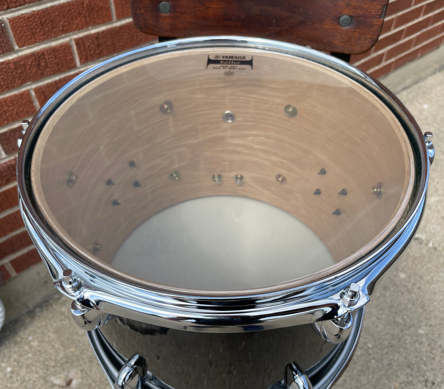 2010 Yamaha Oak Custom 9x12 Tom Drum Single Musashi Black NTT812UA