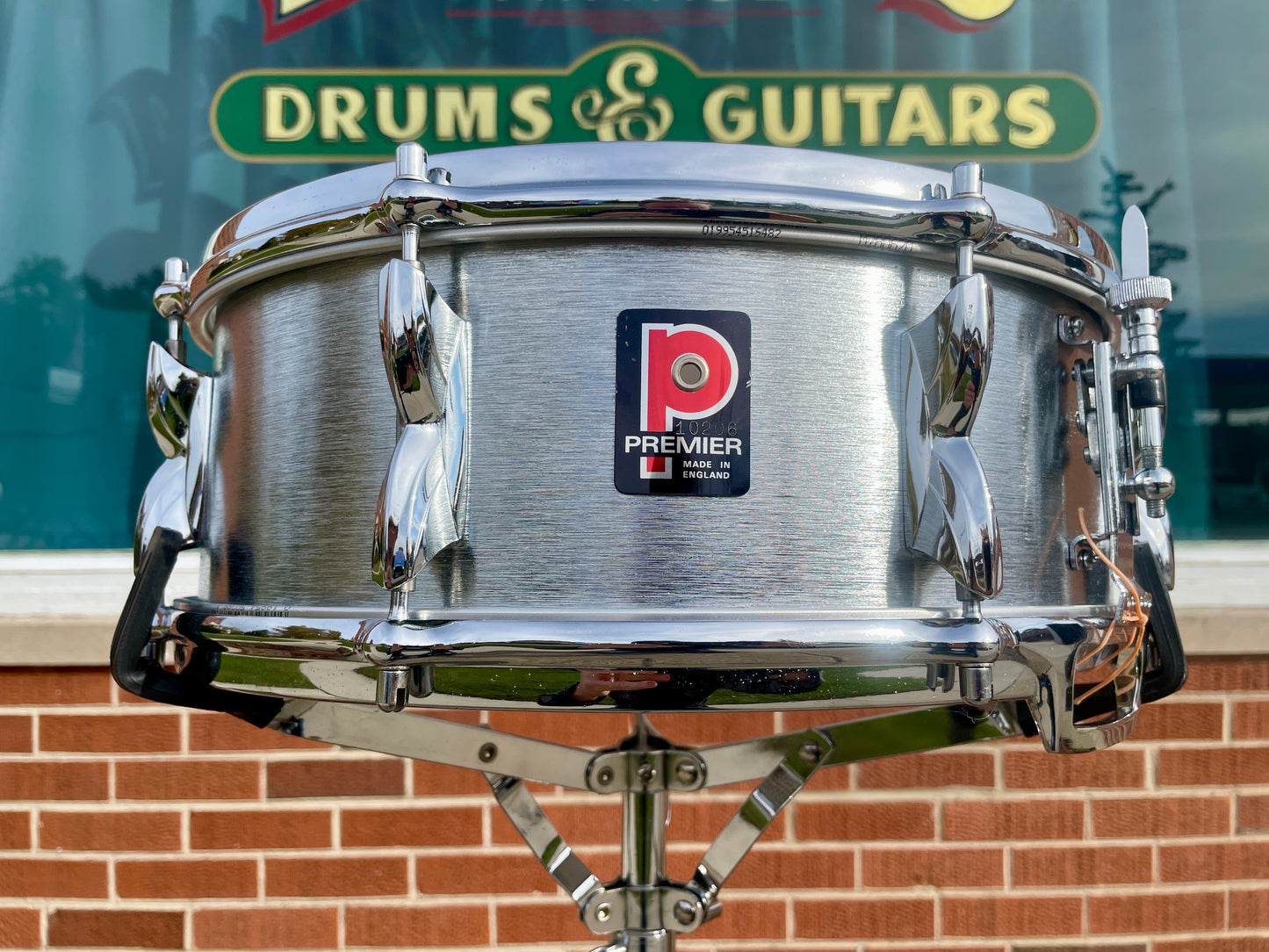 1970s Premier 5.5x14 Hi-Fi No. 37 Brushed Chrome Snare Drum