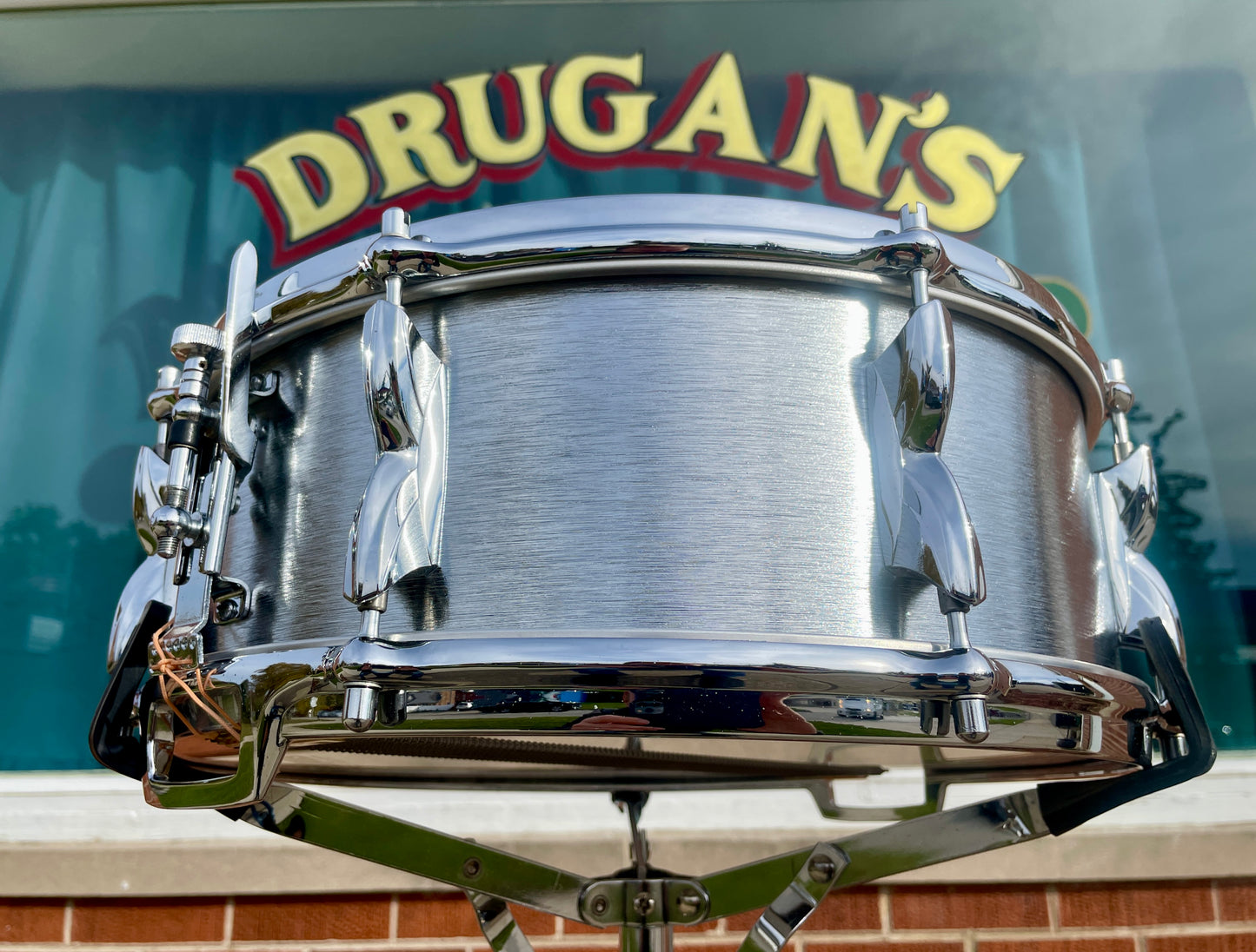 1970s Premier 5.5x14 Hi-Fi No. 37 Brushed Chrome Snare Drum