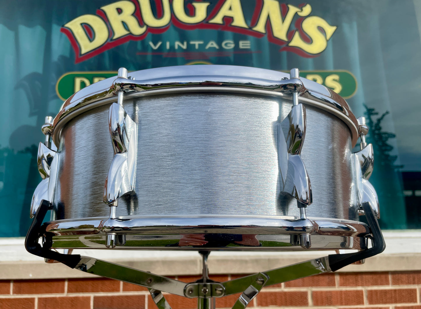 1970s Premier 5.5x14 Hi-Fi No. 37 Brushed Chrome Snare Drum