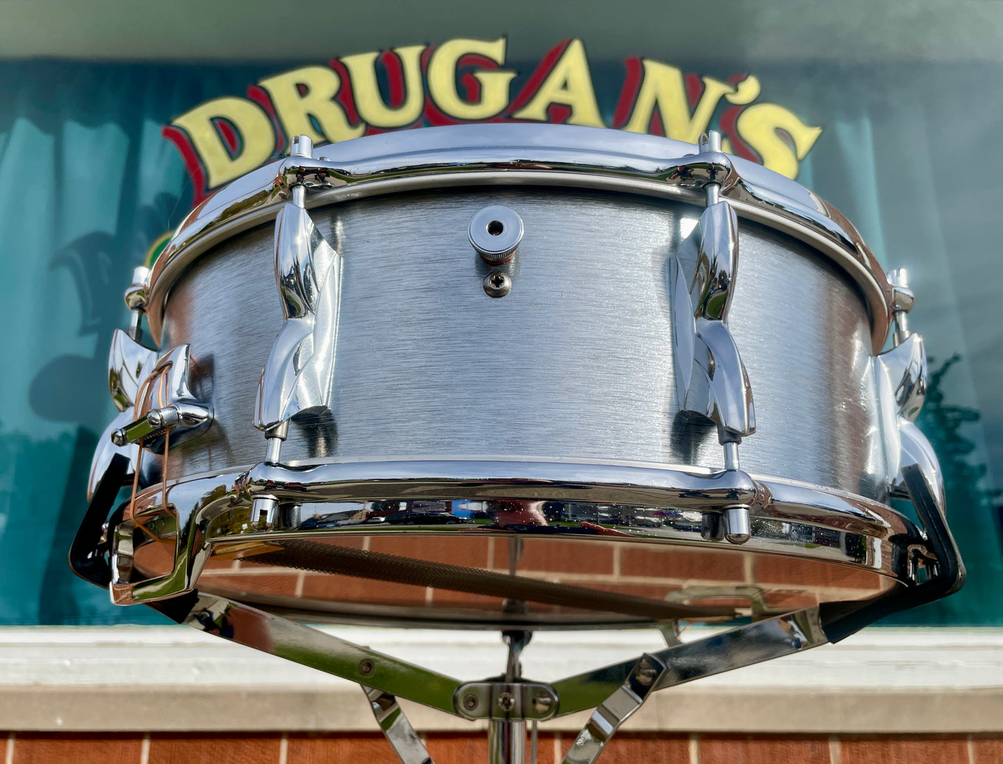 1970s Premier 5.5x14 Hi-Fi No. 37 Brushed Chrome Snare Drum