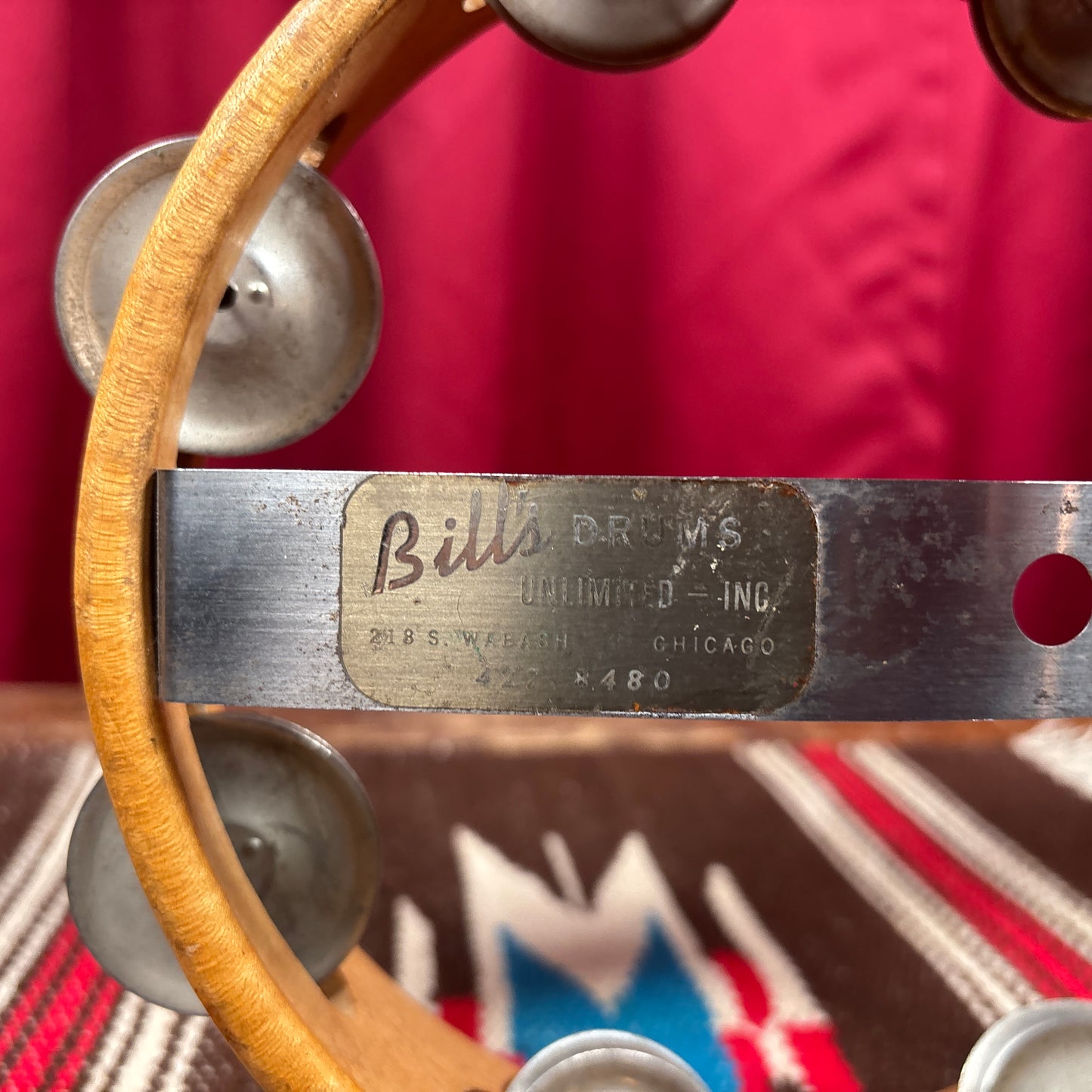 1960s Ludwig No. 88 Hi-Hat Sock Jingle Tambourine