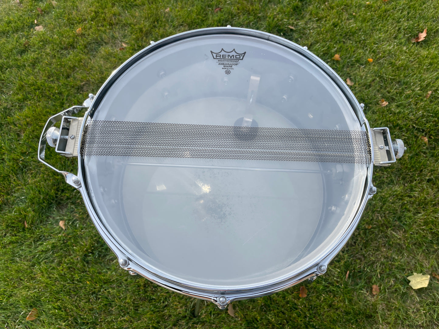 1970s Slingerland 6.5x14 Super Sound King No. 121 Snare Drum COB Chrome Over Brass