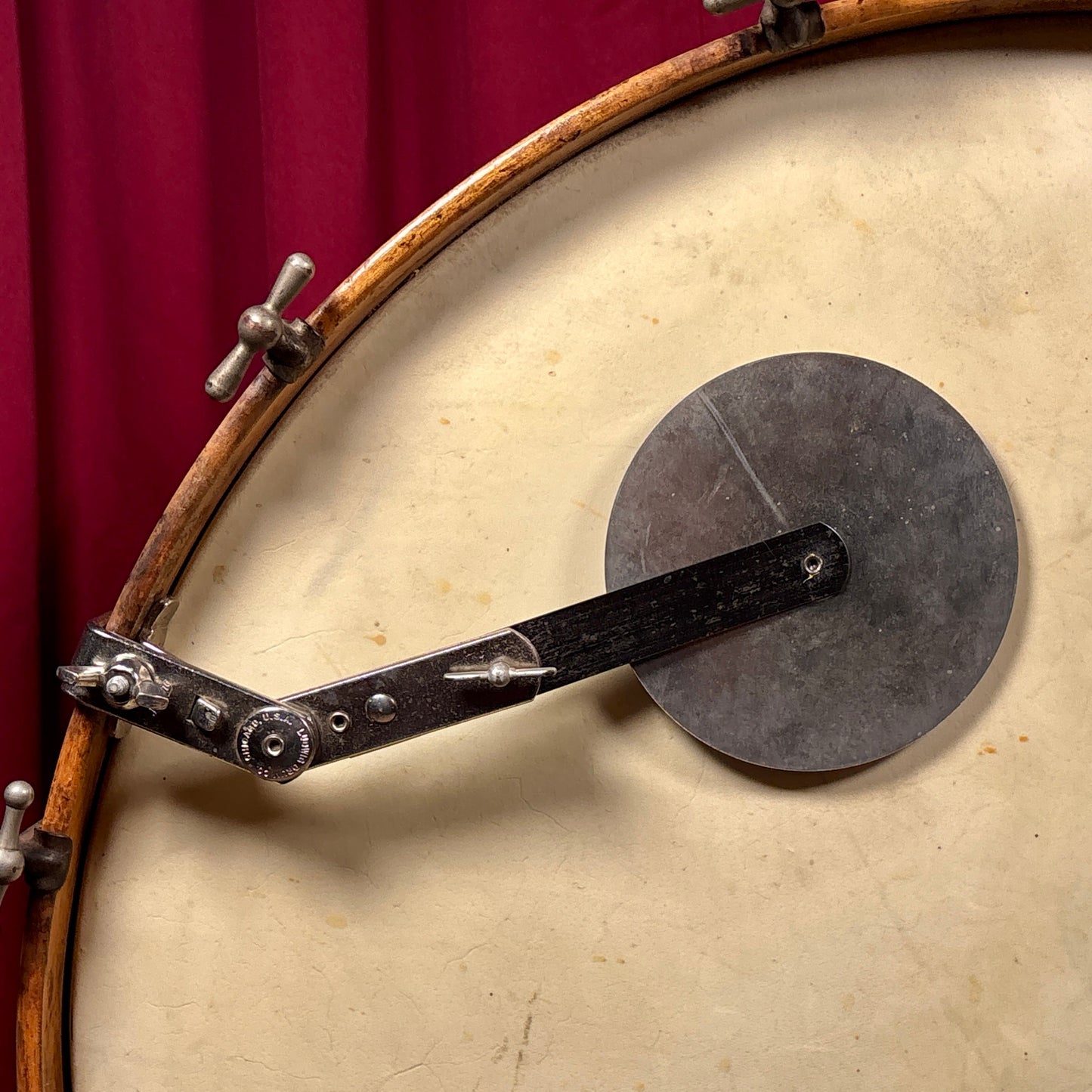 1960s Ludwig Adjustable Bass Drum Muffler No. 136