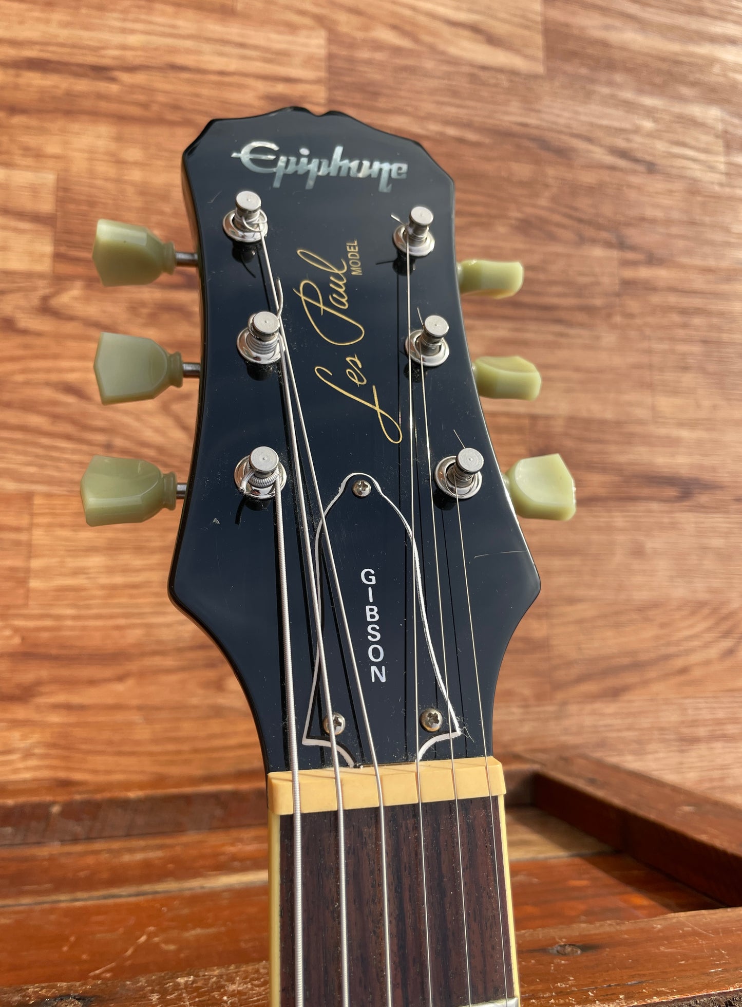 2006 Epiphone Les Paul Standard Electric Guitar Ebony w/ OHSC