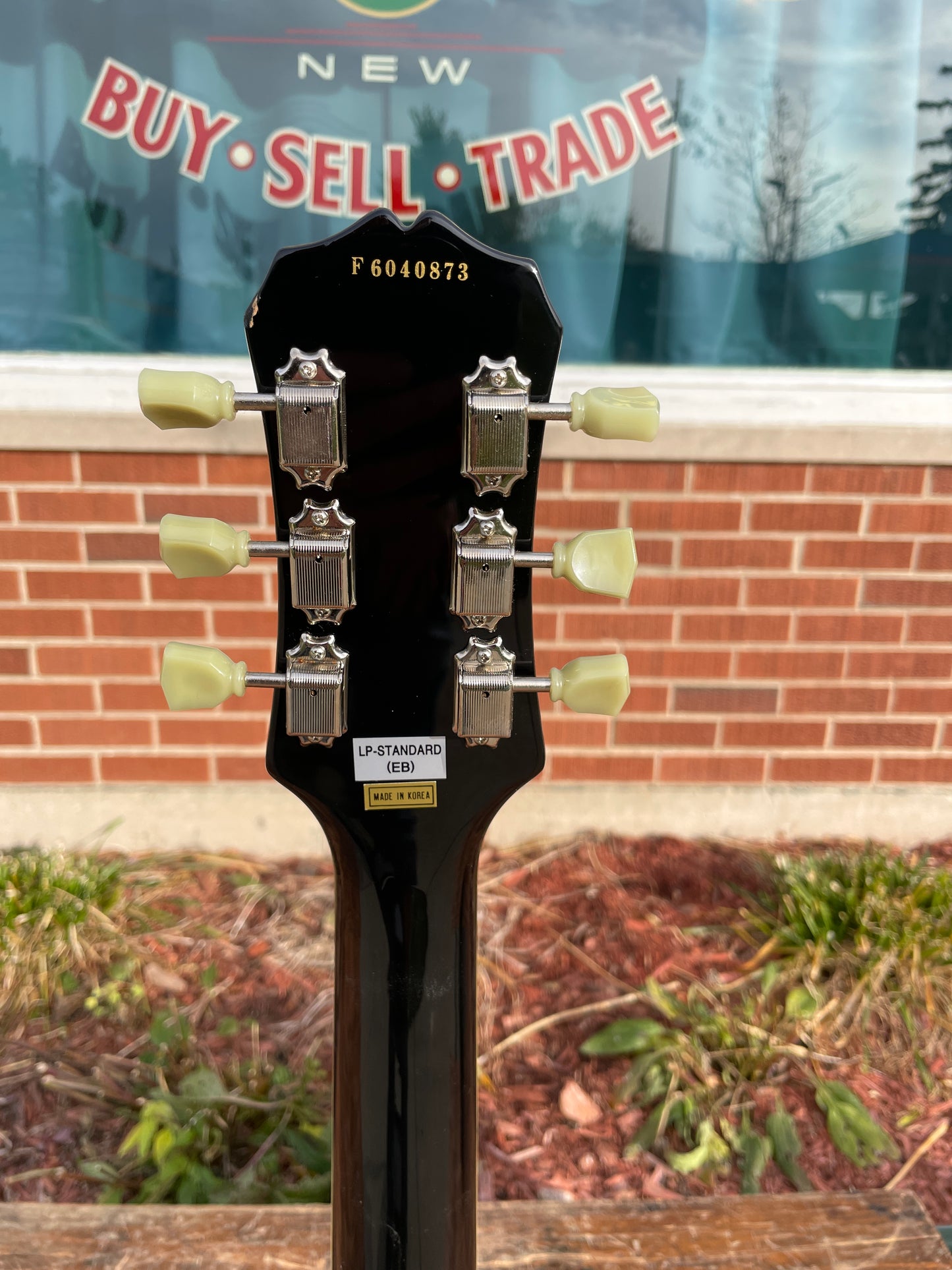 2006 Epiphone Les Paul Standard Electric Guitar Ebony w/ OHSC