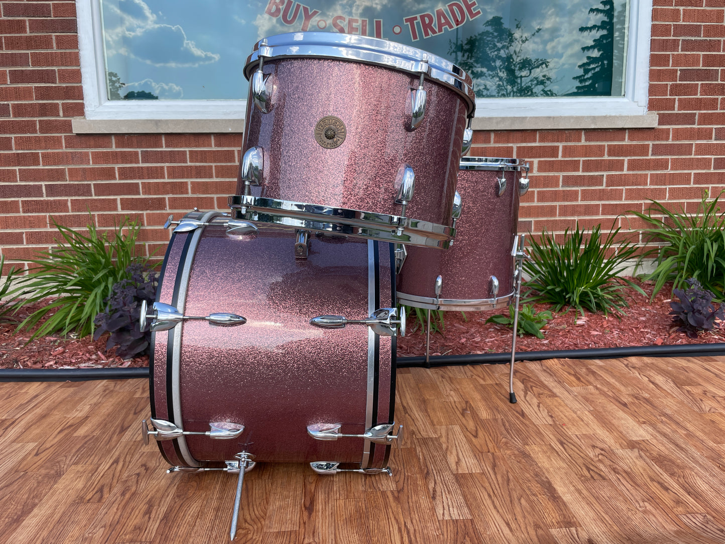 1960s Gretsch Round Badge Progressive Jazz Drum Set 20/12/14