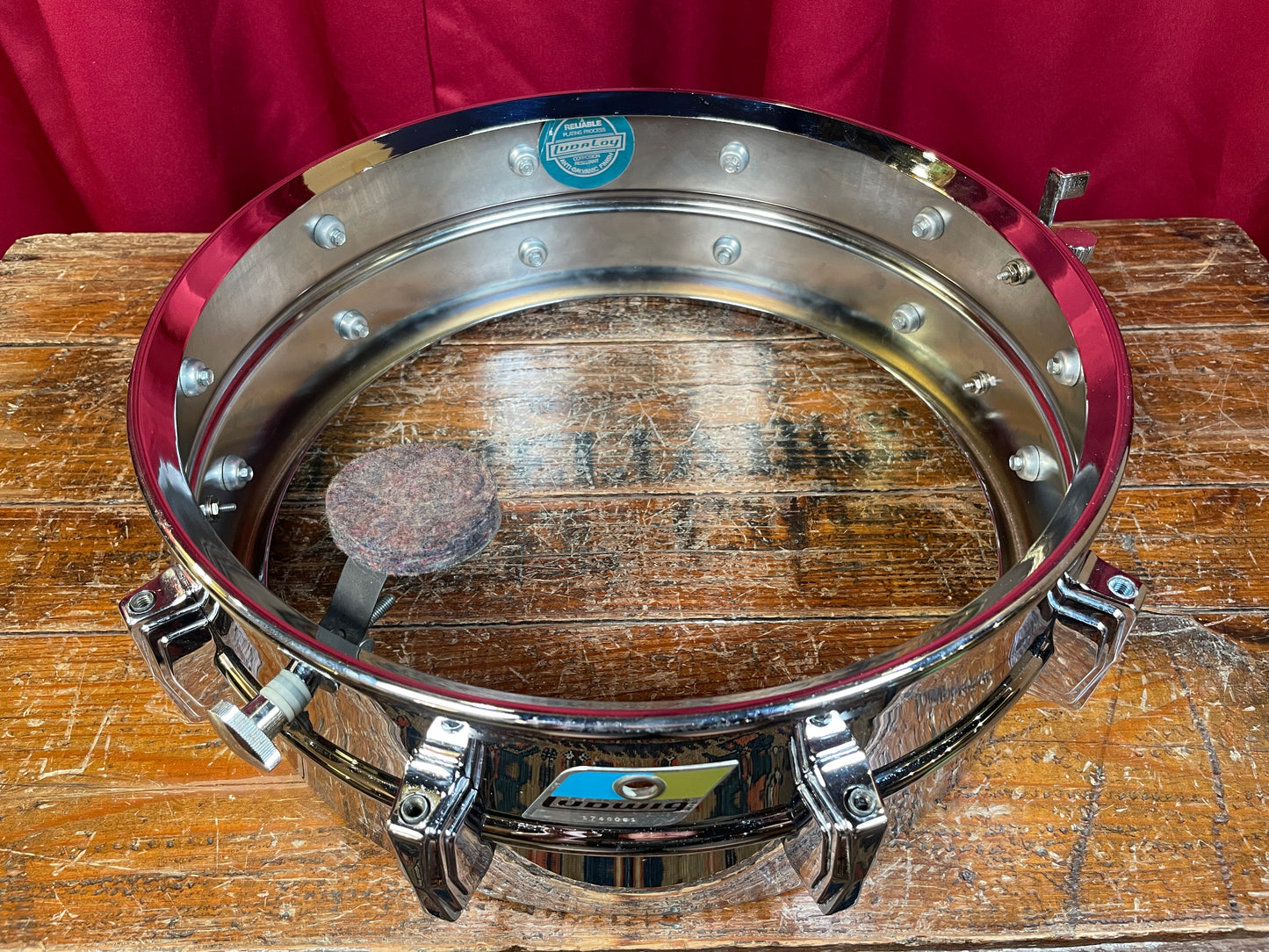 1970s Ludwig 5x14 Supraphonic LM400 Snare Drum