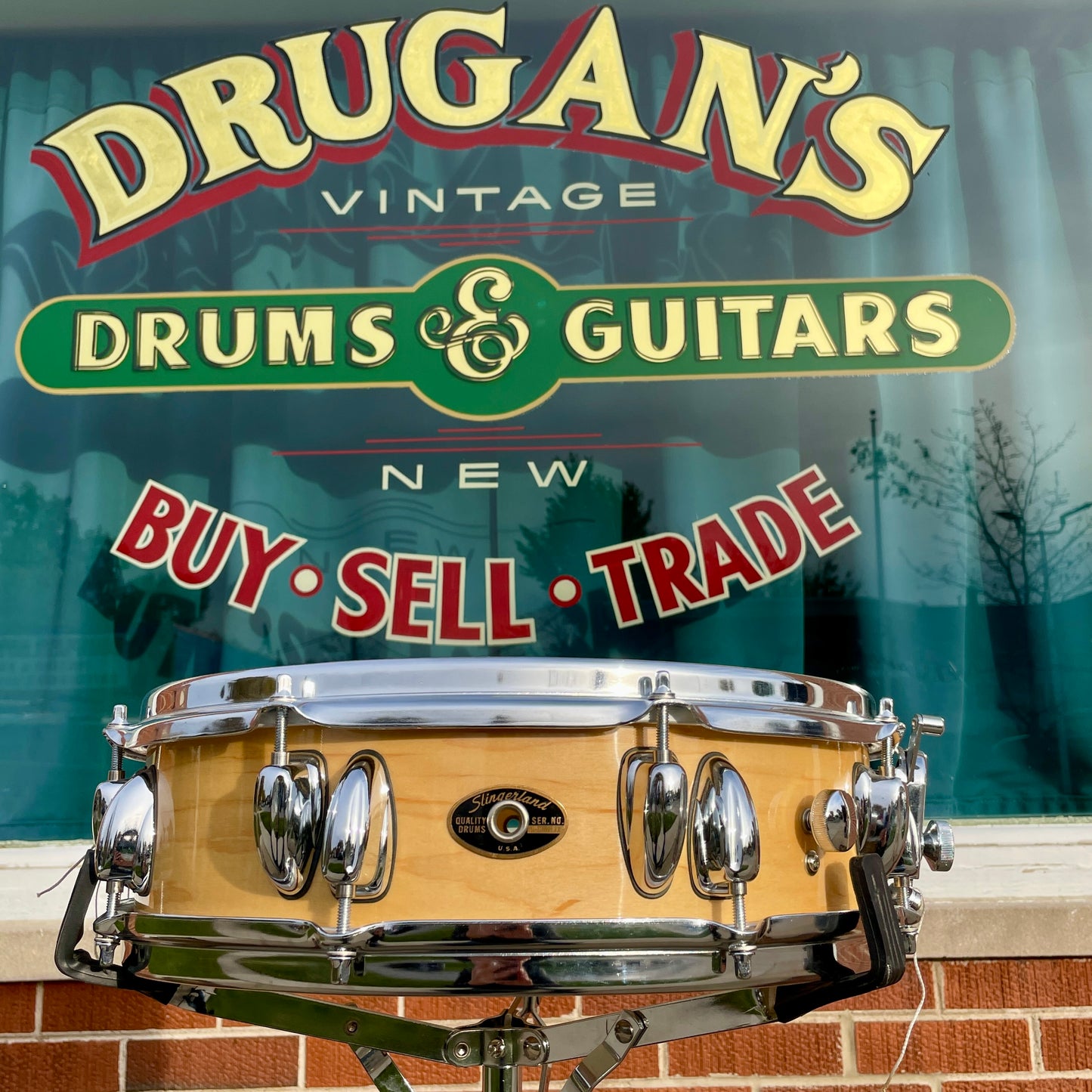 1990s Slingerland 4x14 Artist Series Snare Drum SAD-144 Natural