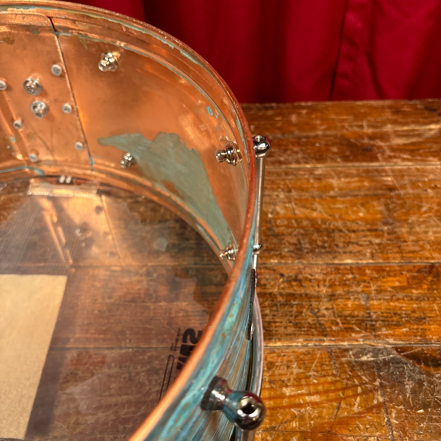 Lucky Drums Company 6.5x14 Copper Snare Drum w/ Patina *Video*