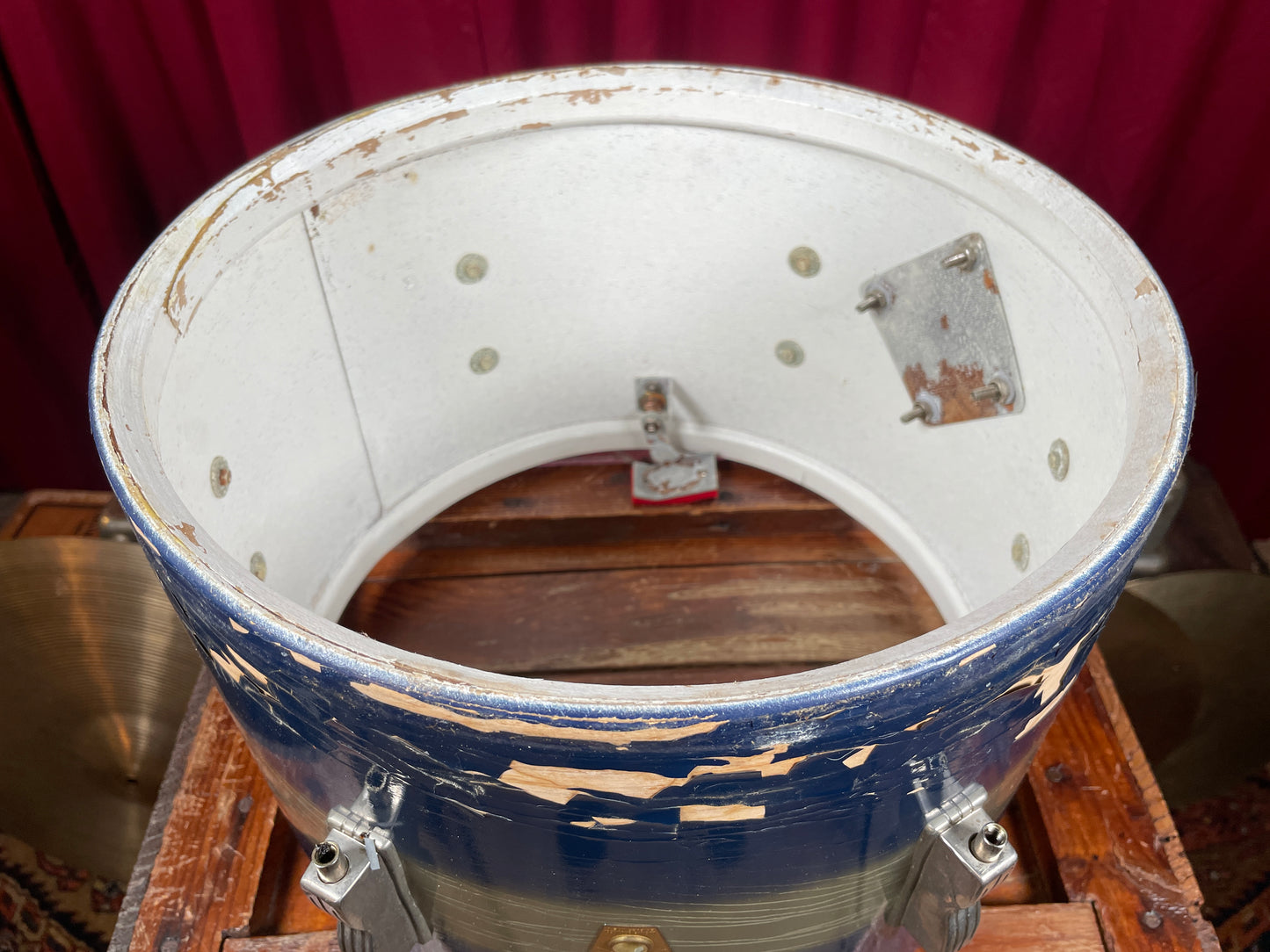 1960s Ludwig 9x13 Club Date Pre-Serial Tom Blue / Silver Duco