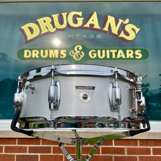1970s Ludwig 5x14 S-102 Standard Snare Drum Acrolite Finish
