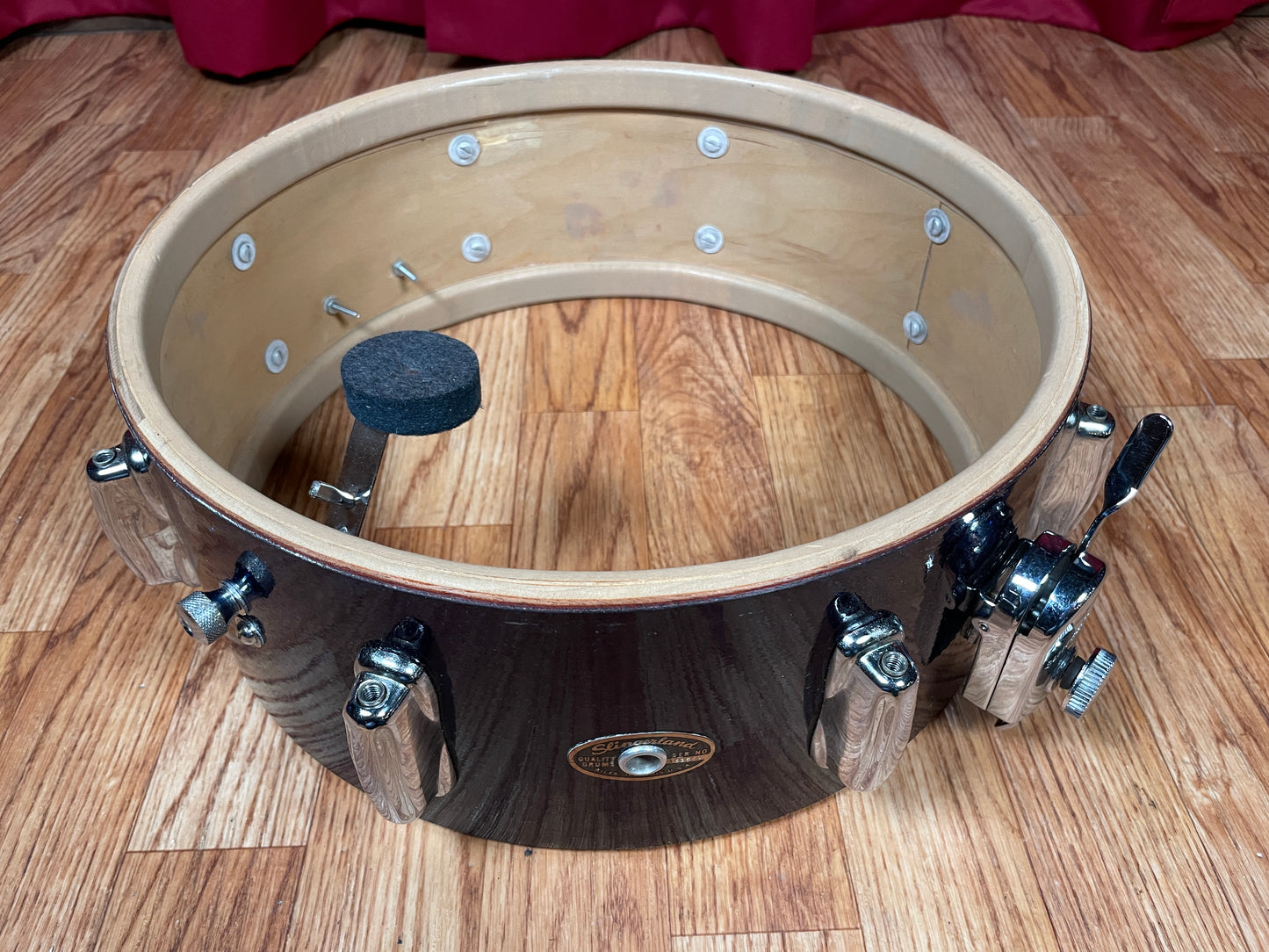 1963 Slingerland 5.5x14 Artist Snare Drum Blue Sparkle 8 Lug