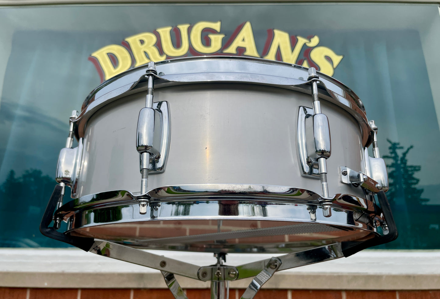 1970s Ludwig 5x14 S-102 Standard Snare Drum Acrolite Finish