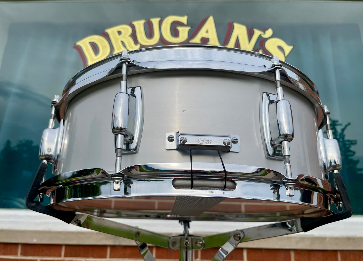 1970s Ludwig 5x14 S-102 Standard Snare Drum Acrolite Finish
