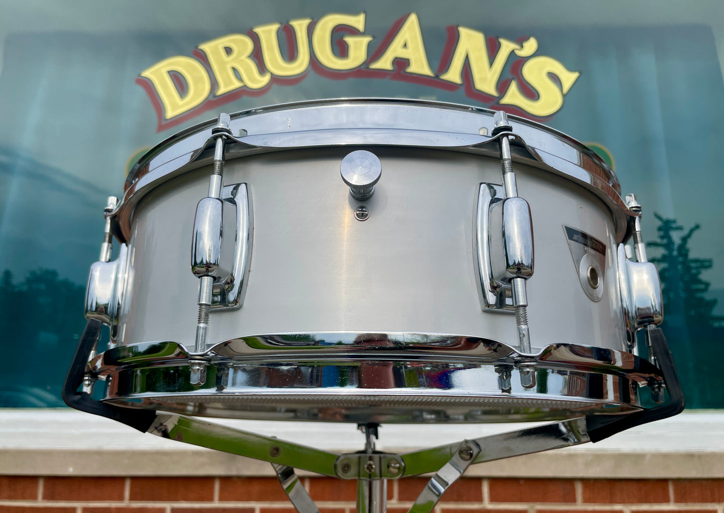 1970s Ludwig 5x14 S-102 Standard Snare Drum Acrolite Finish