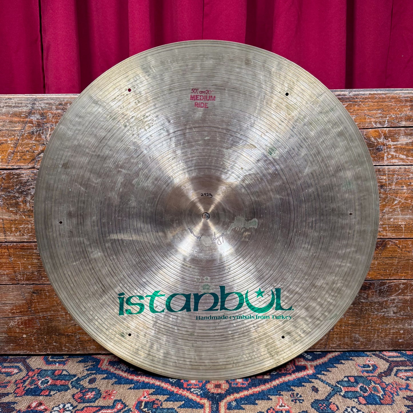 20" Istanbul Agop Mehmet Pre-Split Medium Ride Cymbal 2420g *Video Demo*