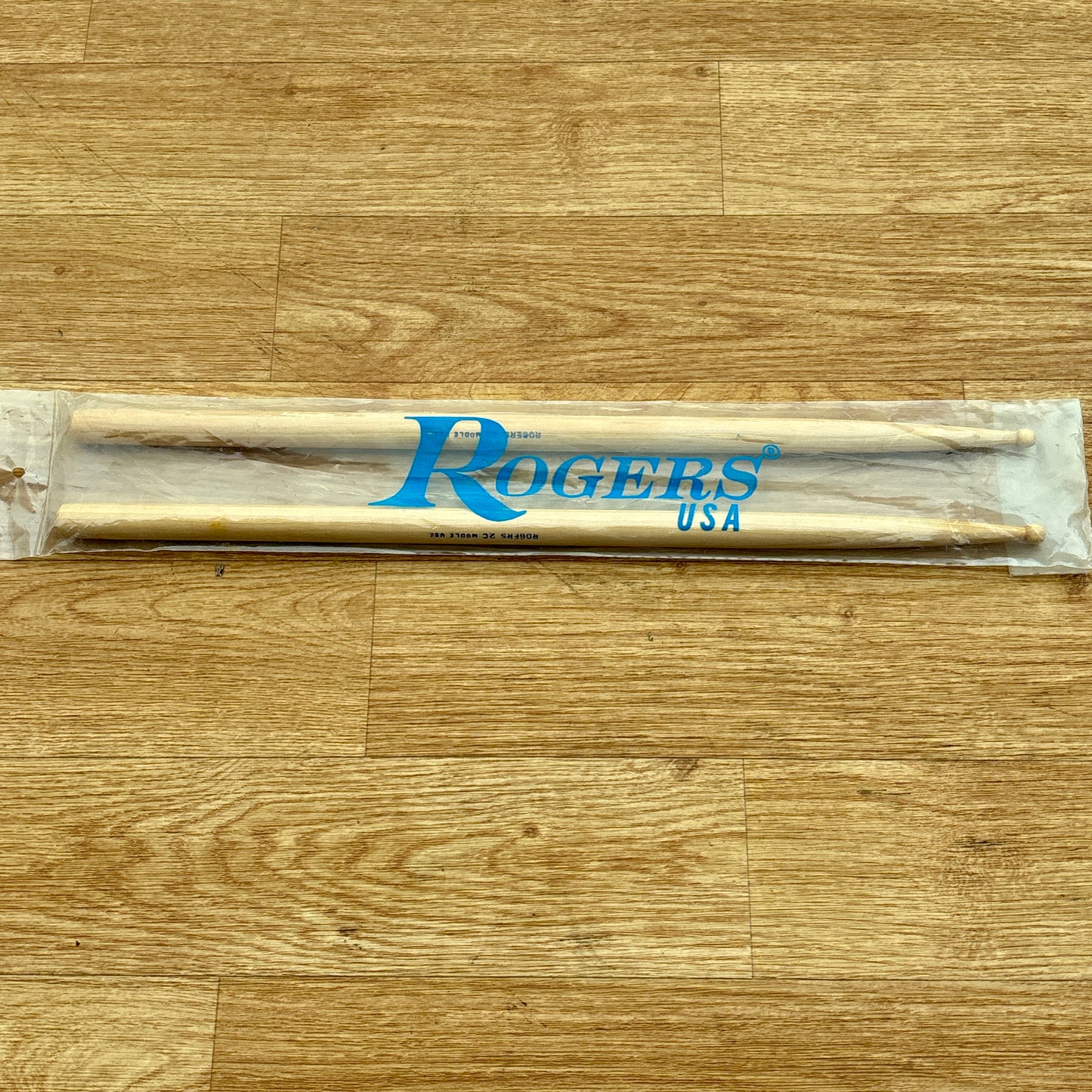 1970s N.O.S. Rogers 2C Model Drum Sticks Wood Tip w/ Original Bag