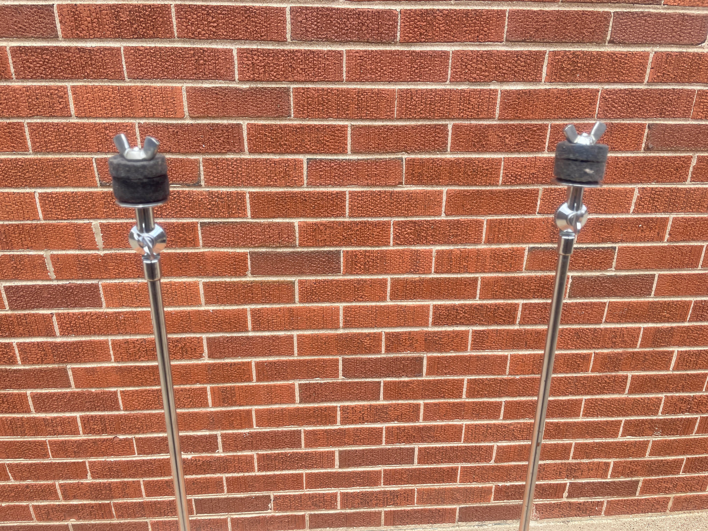 1960s Ludwig Round Tilter 1400 Straight Flat Base Cymbal Stand Pair (2pcs) #1