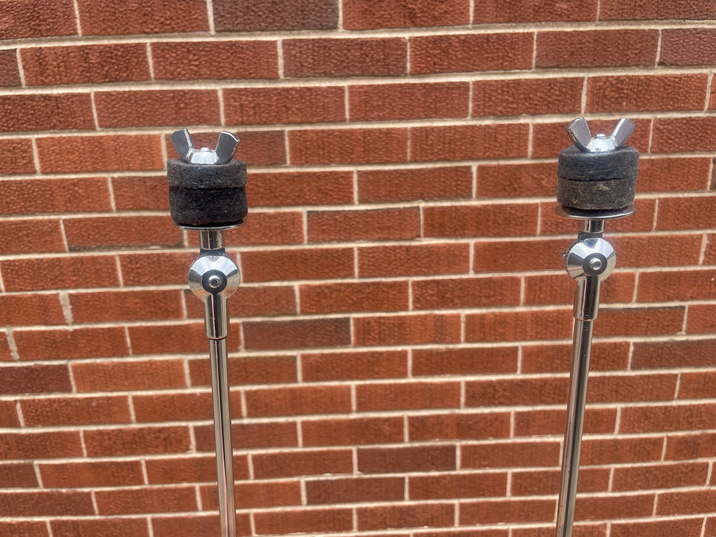 1960s Ludwig Round Tilter 1400 Straight Flat Base Cymbal Stand Pair (2pcs) #1