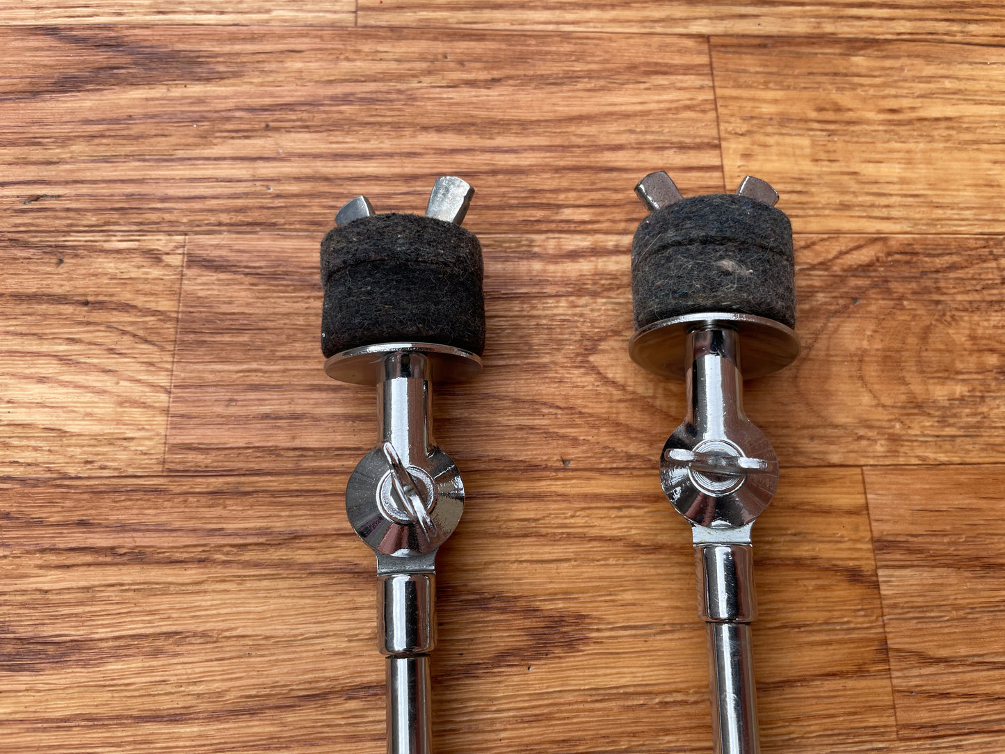1960s Ludwig Round Tilter 1400 Straight Flat Base Cymbal Stand Pair (2pcs) #1