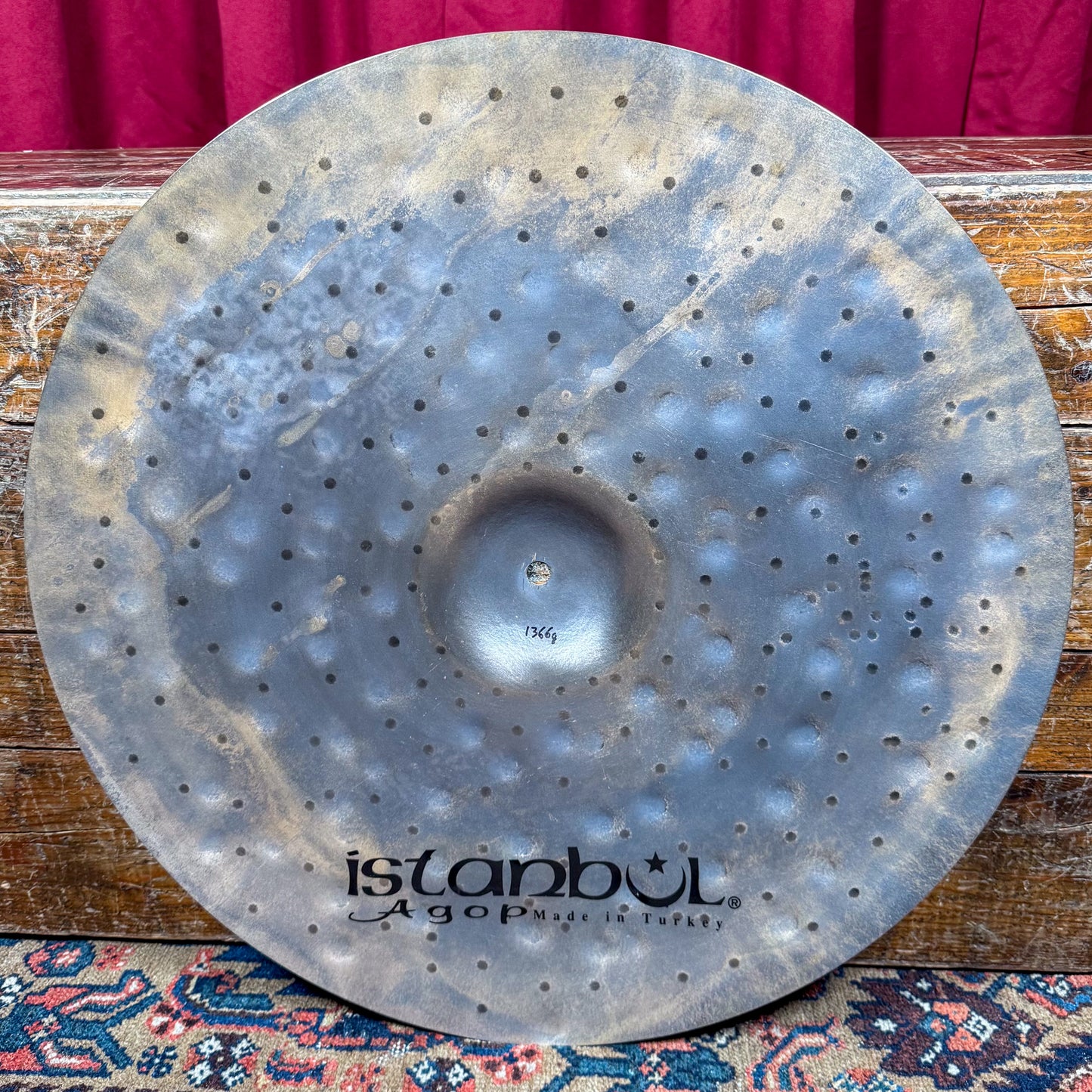 20" Istanbul Agop Xist Dry Dark Crash Cymbal 1366g *Video Demo*