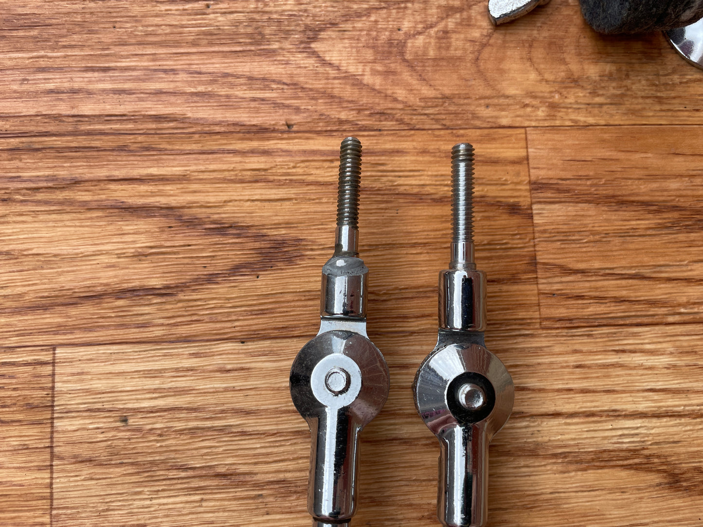 1960s Ludwig Round Tilter 1400 Straight Flat Base Cymbal Stand Pair (2pcs) #1