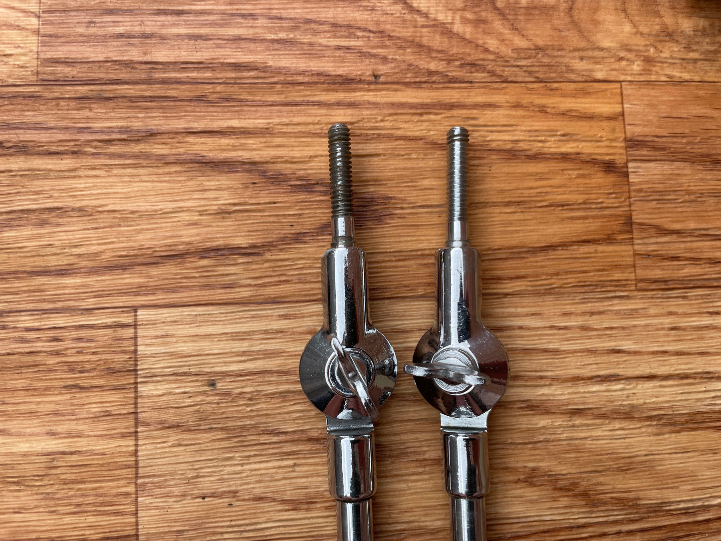 1960s Ludwig Round Tilter 1400 Straight Flat Base Cymbal Stand Pair (2pcs) #1