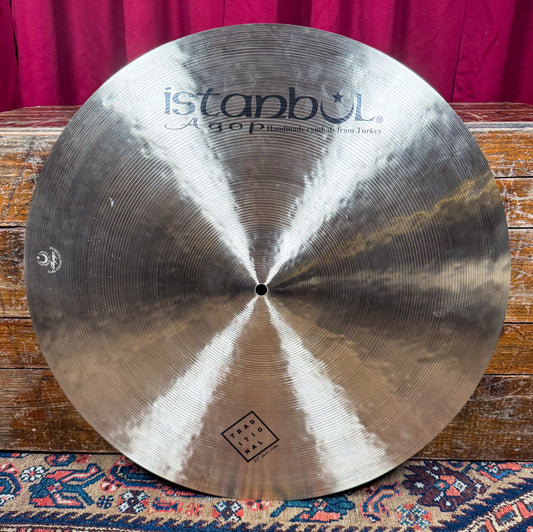 22" Istanbul Agop Traditional Medium Jazz Ride Cymbal 2436g *Video Demo*