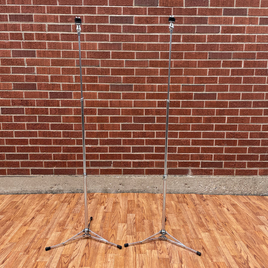 1960s Ludwig No. 1400 Straight Flat Base Cymbal Stand Pair (2pcs) #3 Teardrop Tilter