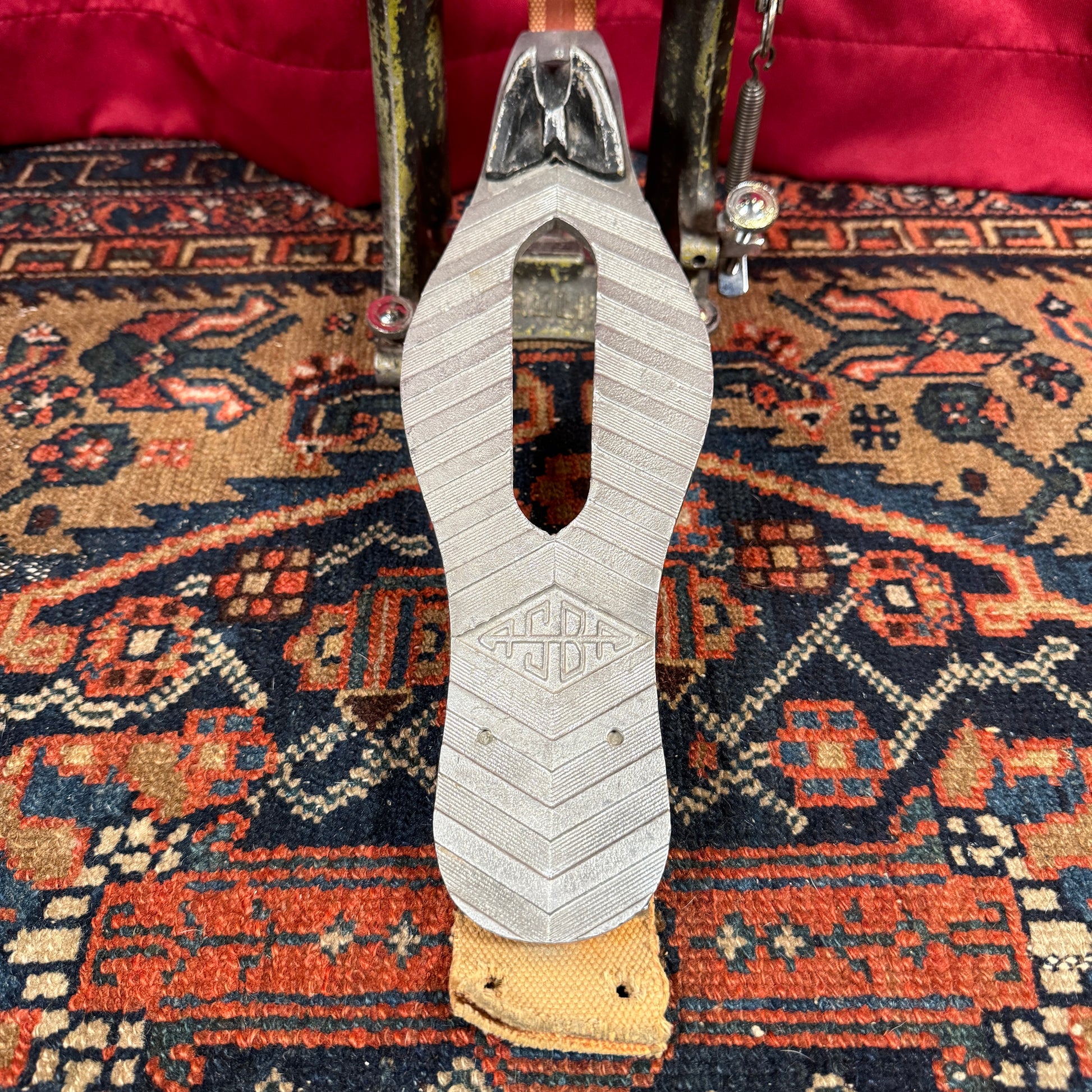 asba caroline pedal 1970s ASBA Caroline Bass Drum Pedal – Drugan's Drums & Guitars