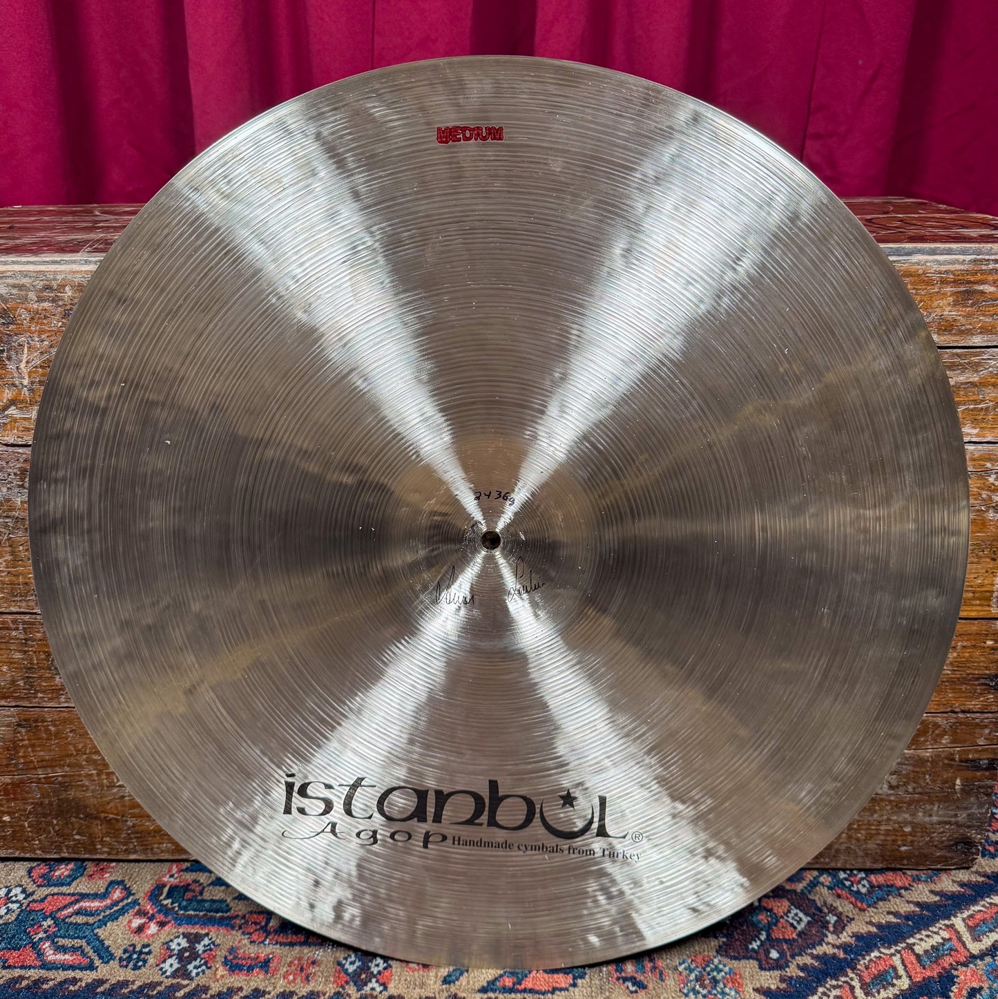 22" Istanbul Agop Traditional Medium Jazz Ride Cymbal 2436g *Video Demo*