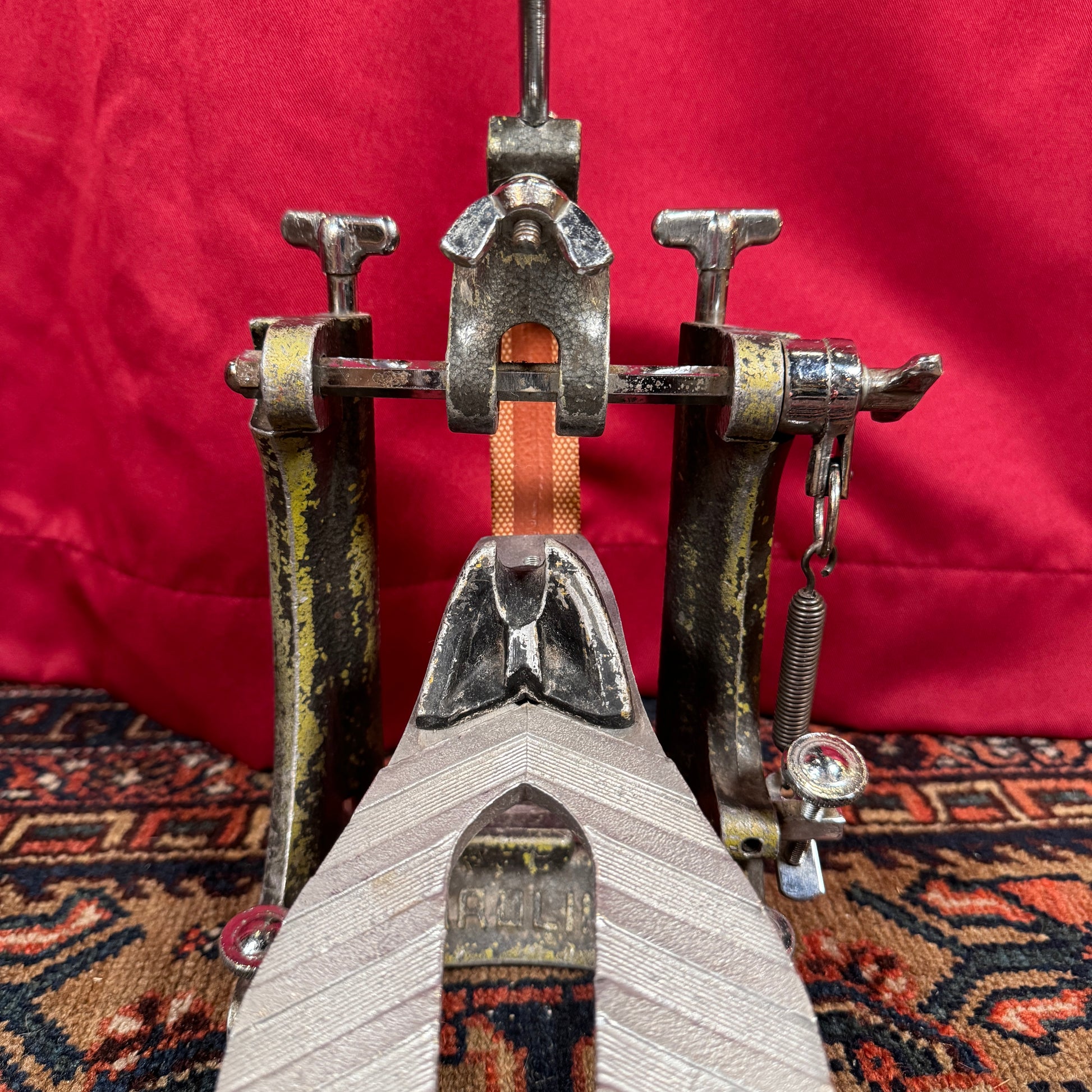 asba bass drum pedal 1970s ASBA Caroline Bass Drum Pedal – Drugan's Drums & Guitars