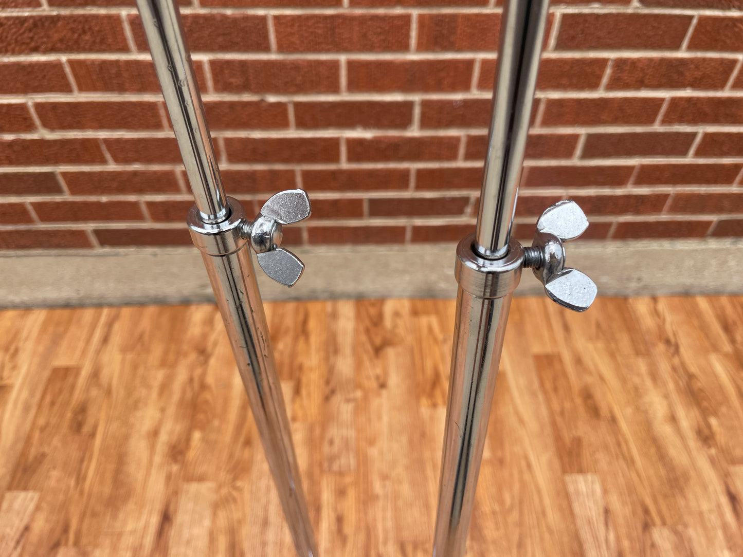 1960s Ludwig No. 1400 Straight Flat Base Cymbal Stand Pair (2pcs) #3 Teardrop Tilter