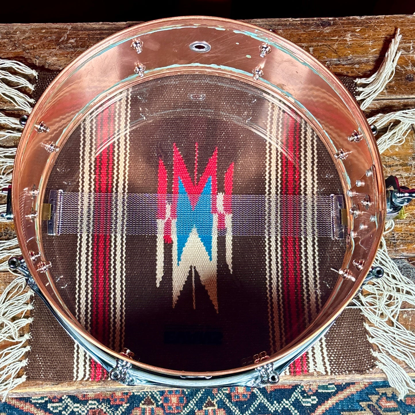 Lucky Drums Company 5x14 Copper Snare Drum w/ Patina *Video*