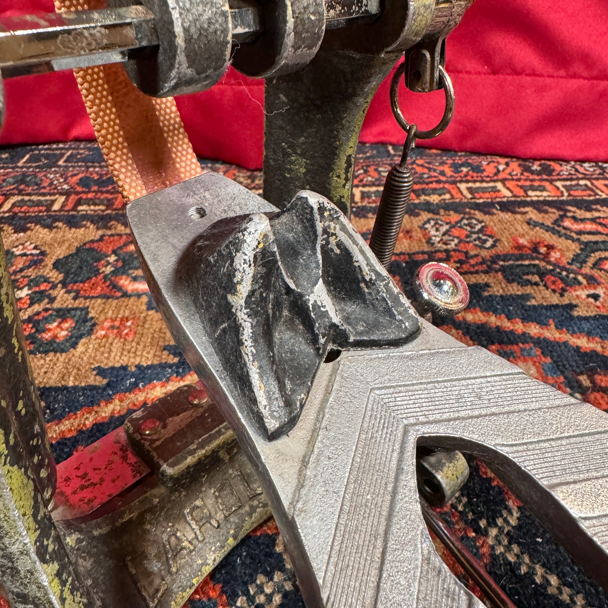 asba caroline bass drum pedal 1970s ASBA Caroline Bass Drum Pedal – Drugan's Drums & Guitars