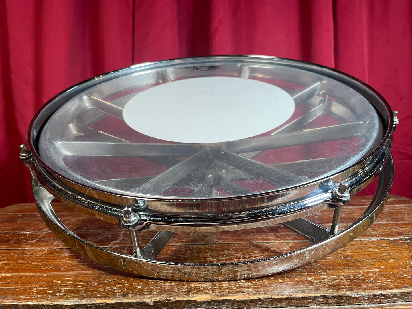 1970s Remo 16" Roto Tom Chrome Rototom Drum