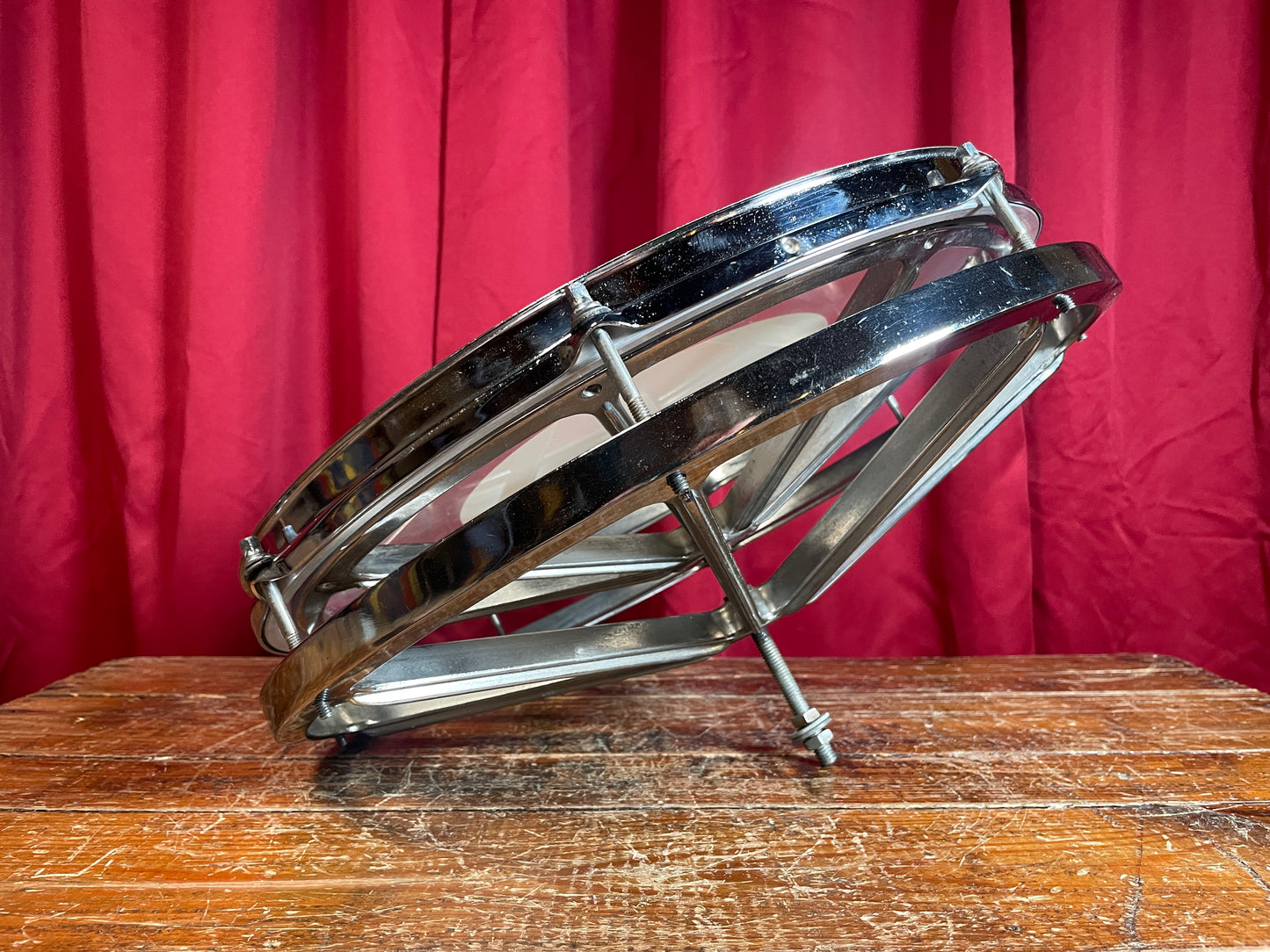 1970s Remo 16" Roto Tom Chrome Rototom Drum