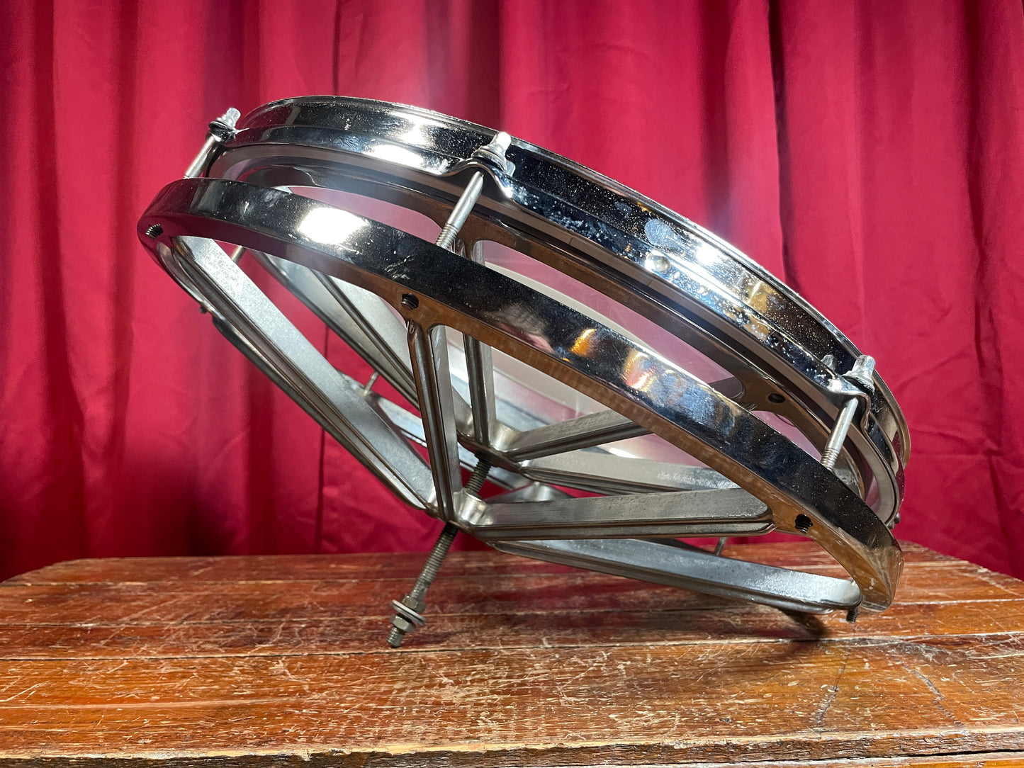 1970s Remo 16" Roto Tom Chrome Rototom Drum