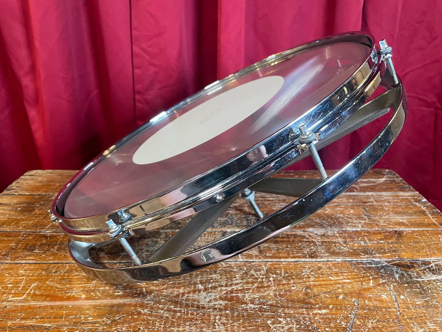 1970s Remo 16" Roto Tom Chrome Rototom Drum