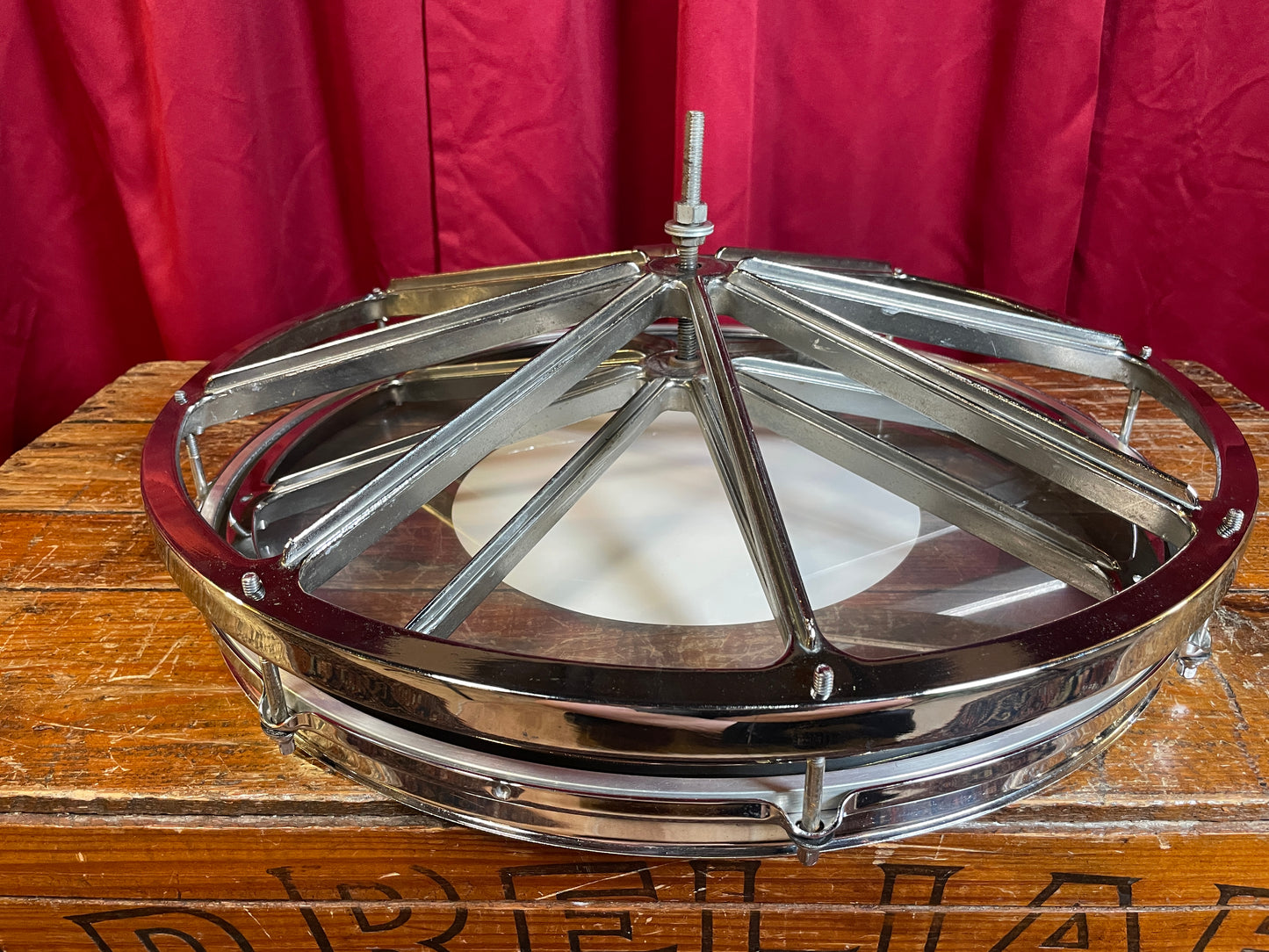 1970s Remo 16" Roto Tom Chrome Rototom Drum