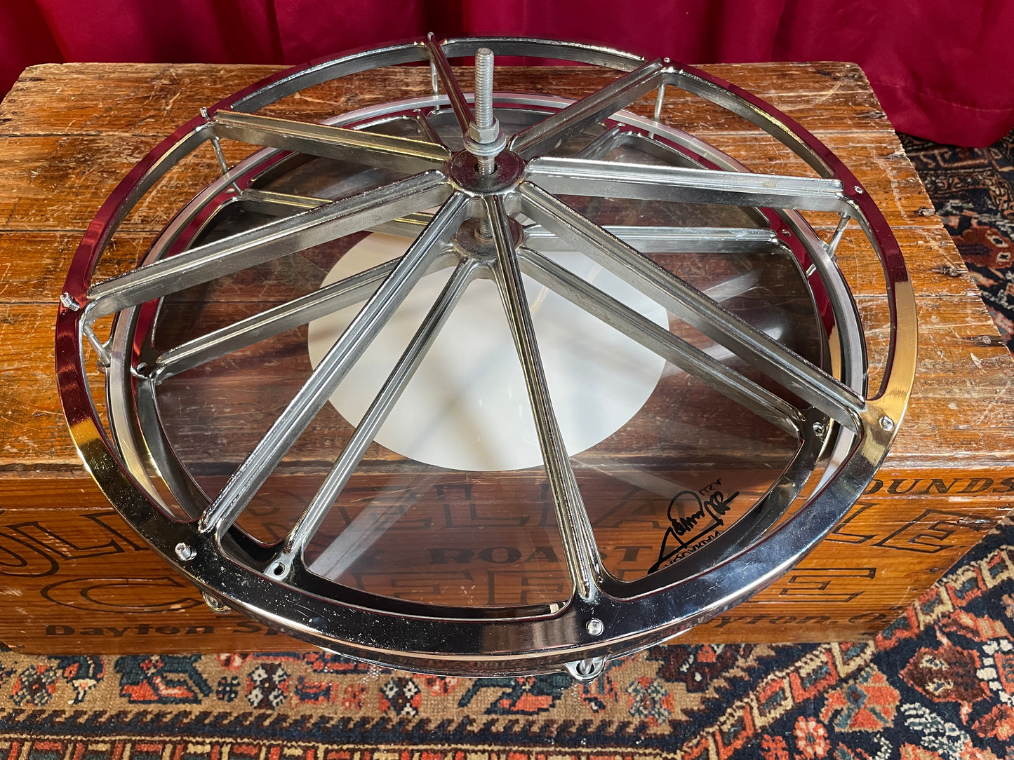 1970s Remo 16" Roto Tom Chrome Rototom Drum