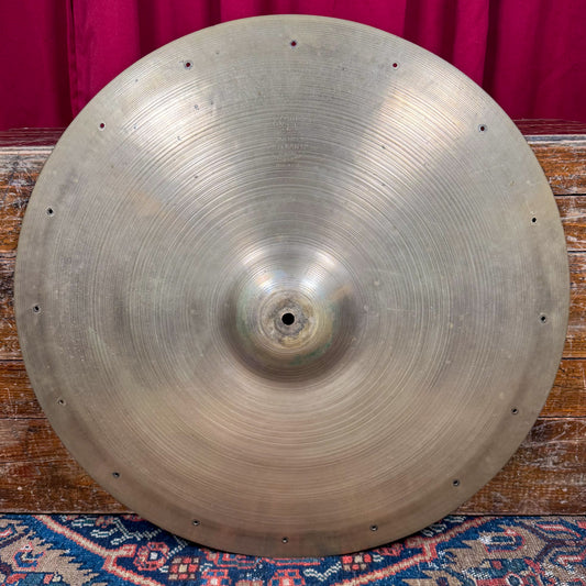 22" Zildjian A 1950s Large Hollow Block Stamp Ride Cymbal 2547g *Video Demo*