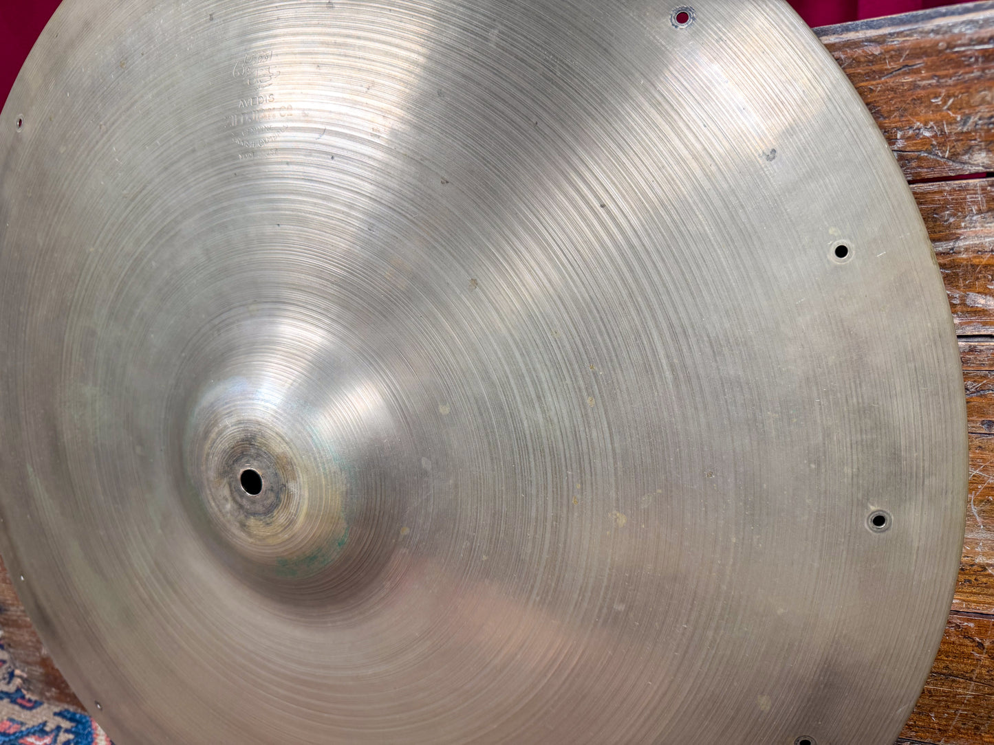 22" Zildjian A 1950s Large Hollow Block Stamp Ride Cymbal 2547g *Video Demo*